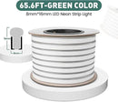 GZBtech Flexible LED Neon Rope Lights 66FT,AC 110-120V Waterproof Strip Light, 120 LEDs/M Cuttable Connectable Neon Lighting for Indoor Outdoor Home Decor/Commercial Building Use-Green 20M by CozyNest Decor