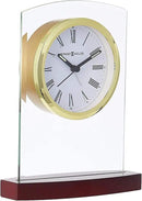 Howard Miller Marcus Tabletop Clock – Decorative Tabletop Clock with Modern Alarm & Quartz Movement, Silent Ticking, Wooden Base & Roman Numeral Design for Home, Office, Kitchen & Table Decor by CozyNest Decor