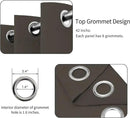 Easy-Going Blackout Curtains for Bedroom, Solid Thermal Insulated Grommet and Noise Reduction Window Drapes, Room Darkening Curtains for Living Room, 2 Panels(42x63 in, Taupe) by CozyNest Decor