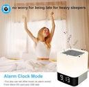 Night Lights Bluetooth Speaker, Alarm Clock Touch Sensor Dimmable Multi-Color Changing Bedside Lamp, MP3 Player, Wireless by TinyTreasures Baby Boutique