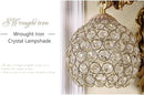 LITFAD Angel Wall Lamp Antique Spherical Sconce Light Decorated Bedside Lamp Clear Crystal 1 Light in Gold LED Wall Light for Bedroom Living Room Hotel - Right by CozyNest Decor