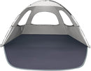WhiteFang Beach Tent Anti-UV Portable Sun Shade Shelter for 3/4/6/8 Person, Extendable Floor with 3 Ventilating Mesh Windows Plus Carrying Bag, Stakes and Guy Lines by TinyTreasures Baby Boutique