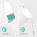 Frida Baby Control The Flow Bath Rinse Cup, Tear Free Rinser to Wash Hair and Body with Easy Grip Handle and Removable Rain Shower, Made in USA by TinyTreasures Baby Boutique