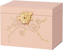 Jewelry Box with Lock for Girls: Jewelry Organizer for Dresser - 3-Drawer Earrings Storage Girls Women Gift (Peach Pink) by TinyTreasures Baby Boutique