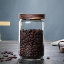 6 Set Glass Pantry Storage Jars with Acacia Airtight Lid - 23oz Thicken Glass Kitchen Canisters with 132 Pantry Labels - Clear Glass Food Storage Containers with Wood Lid for Tea,Sugar,Cookie,Coffee by CozyNest Decor