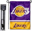 WinCraft Los Angeles Lakers Garden Flag and Pole Stand Holder by GreenHaven Gardens