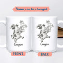 Cow Ceramic Cup 11 15Oz, Personalized Cow Coffee Mug Gift For Christmas, Unique Animal White Accent Coffee Cup, Custom Cows Lover Coffee Mug With Name, Unique Cows Teacup Gift For Kid Child Birthday by TinyTreasures Baby Boutique