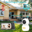 HelloBaby 720P 5.5'' HD Baby Monitor with Camera and Audio No WiFi, Video Baby Monitor, Remote Pan Tilt Zoom Wide View Range, 1080P Infant Camera, Night Light, Hack Proof, 4000mAh Battery, 1000ft by TinyTreasures Baby Boutique