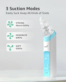 GROWNSY Nasal Aspirator for Baby with Protection Mode, Electric Nose Suction for Baby, Automatic Baby Nose Sucker with 3 Silicone Tips, Adjustable Suction Level, Music and Light Soothing Function by TinyTreasures Baby Boutique