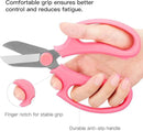 Flower Scissors, Strong Floral Shears,3PCS Premium Steel Garden Pruning Shears Floral Fruits Leaf Scissors Hand Pruner Snip Trimming Tool for Gardening Flower Arrangement, Pink by GreenHaven Gardens