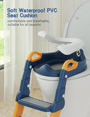Potty Training Seat, Toddler Potty Training Toilet, Upgrade 2 In 1 Toddler Toilet Seat with Steps Stool Splash Guard and Anti-Slip Pad Soft Cushion, Potty Seats for Toddlers Baby Kids by TinyTreasures Baby Boutique