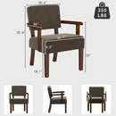 Accent Chair, Living Room Chairs Oversized with Soft Seat and Armrests for Dinning Bedroom Reading and Waiting Rooms by CozyNest Decor