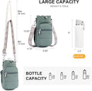 Water Bottle Bag 40 oz Crossbody Holder for Walking Hiking Insulated Carrier Purse with Adjustable Strap by TinyTreasures Baby Boutique