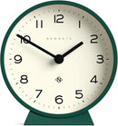 NEWGATE® M Mantel Echo Desk Clock | Modern Round Design | Eden Green | Easy to Read Numbers | Contemporary Style for Desk, Table, Shelf or Bedside by CozyNest Decor
