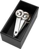 Black Bamboo Drawer Organizer - Silverware&Utensil Holder Organizer for Kitchen Drawers, Multi-Use Drawer Dividers Boxes for Bathroom Counter，Cabinet, Garage, Office Desk, Makeup, Jewelry (6"3"2.5") by CozyNest Decor