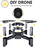REMOKING R605 RC DIY Drone Toys Mini Racing Quadcopter Headless Mode 2.4GHz 360°flip 4 Channels Altitude Hold Indoor and Outdoor Game Educational Building Toy Science Kit for Kids and Adults by TinyTreasures Baby Boutique