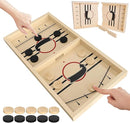 Large Sling Puck Game,Plastic Family Indoor Table Board Game for 2-4 Players,Fast Paced Super Winner Sling Hockey Board Games & Rapid Slingshot Battle Table,Christmas Stuffer Idea for 7 Age by TinyTreasures Baby Boutique