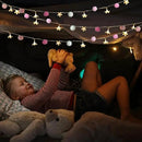 9.85Ft Fairy Lights 20 Cute Pink Pompoms 20 LEDs Cherry Blossom String Garland Battey Operated with Timer Flower Lights for Bedroom Kids Room Party Birthday Wedding Valentines Decoration by CozyNest Decor