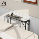 31.5‘’ Console Table, Skinny Entryway Table with Fast-Charging Station, Narrow Long Sofa Table, Behind Slim Couch Table for Entrance, Hallway, Living Room Decor ST-GY80-1 by CozyNest Decor