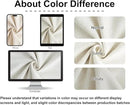 Vision Home Natural Pinch Pleated Full Blackout Curtains Linen Blended Room Darkening Window Curtains 108 inch for Living Room Bedroom Thermal Insulated Pinch Pleat Drapes with Hooks 40" Wx108 Lx2 by CozyNest Decor
