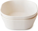 mushie Square Dinnerware Bowls for Kids | Made in Denmark, Set of 2 (Ivory) by TinyTreasures Baby Boutique