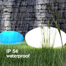 Solar Garden Lights Outdoor Glow Cobblestone Shape Lamp Garden Decor Light-White & RGB Light Waterproof Landscape Night Lights for Lawn/Patio/Path 1pc by GreenHaven Gardens