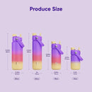 Kids Insualated Water Bottle with Straw - 12oz Stainless Steel Water Bottle with Dual Spouts, Leak-Proof, BPA-Free, Double Wall Vacuum Keeps Cold for 24 Hours for Sports, Travel, School (Peach Dream) by CozyNest Decor