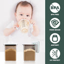 Pop Airtight Formula Container, 2300ml Baby Formula Dispenser on The Go - BPA-Free Formula Holder, 28OZ, 1.76LB, 800g, Brown by TinyTreasures Baby Boutique
