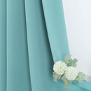 ChrisDowa Small Window Curtains 40 inches Long for Bedroom - Grommet Short Thermal Insulated Room Darkening Curtains for Kitchen (2 Panels, Aqua, 29 x 40 Inch) by CozyNest Decor