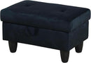 Ottoman Rectangular Storage Ottoman Bench, Flannel Footrest Stool Footstool with Lid for Living Room, Bedroom, Entryway, Brown, 28.5"x19"x17.5" by CozyNest Decor