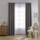 NICETOWN Gray Blackout Curtains for Bedroom 84 inches Long - Thermal Drapes Grommet Room Darkening Light Blocking Curtains Window Treatments for Living Room (2 Panels, W52 x L84, Grey) by TinyTreasures Baby Boutique