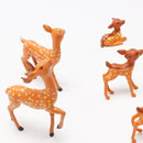 Exasinine 12 Pcs Mothers Love Deer Figurines Forest Animal Figurines Woodland Animals Creatures Figurines Miniature Deer for Crafts Fairy Garden Supplies Cake Toppers by GreenHaven Gardens