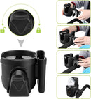 Accmor Stroller Cup Holder with Phone Holder, Bike Cup Holder, Universal Cup Holder for Uppababy Nuna Doona Strollers, 2-in-1 Cup Phone Holder for Stroller, Bike, Wheelchair, Walker, Scooter by TinyTreasures Baby Boutique