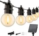 Brightown Outdoor Solar String Lights 34FT - LED G40 Pro Globe Patio Energy Saving with 11 Shatterproof Bulbs, 3 Light Modes Waterproof Hanging Lights for Christmas Outside Garden Backyard Party Decor by CozyNest Decor
