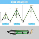 Impact Sprinklers on Tripod Base,Heavy Duty Lawn Sprinkler for Yard with 360 Degree Large Area Coverage Irrigation,Brass Sprinklers with Adjustable Head Nozzle,3/4Inch Connector Extension Legs by GreenHaven Gardens