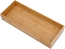 Bamboo Drawer Organizer - Kitchen Utensil Organizer Silverware Tray Cutlery Holder，Office Desk Supplies and Accessories (15X5.9X2.6 inch) by CozyNest Decor