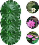 GANAZONO Simulated Lotus Leaf Lily Pads for Ponds Floating Water Lily Pads biryani Masala Plastic Pond Aquarium Lifelike Leaves Lotus Leaves Fake Blue eva Artificial Leaf Branch by GreenHaven Gardens