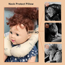Baby Neck Pillows, Comfortable Baby Travel Head Neck Support for Car Seat Stroller Pushchair, Soft PP Cotton Travel Cushion for 0-1 Year Old Toddler Infant Newborn, Dogs by TinyTreasures Baby Boutique