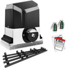 TOPENS RK1200T Automatic Sliding Gate Opener Rack Drive Electric Gate Motor for Heavy Driveway Slide Gates Up to 3400 Pounds, Security Gate Operator AC Powered with Nylon Gear Rack and Remote Control by GreenHaven Gardens