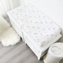 Changing Pad Cover for Girls 4 Pack, Comfy & Breathable Changing Table Cover for 32''x16" Changing Table Pads, Diaper Changing Pad Cover, Pink by TinyTreasures Baby Boutique