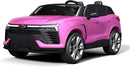 Jojoka Baby Car 24V 2-Seater SUV Licensed Chevrolet Blazer Ride On Toy w/Parent Remote Control,4xSpring Suspension, Wireless Music, Electric Vehicle Car for Kids Ages 3-8,Pink by TinyTreasures Baby Boutique