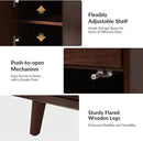 HULALA HOME End Table with Drawer Set of 2, Modern End Table with USB Ports and Outlets, Wooden Side Table with Storage-Walnut by CozyNest Decor