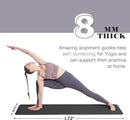 UMINEUX Yoga Mat Extra Thick 1/3'' & 2/5" Non Slip Yoga Mats for Women Eco Friendly TPE Fitness Exercise Mat with Carrying Sling & Storage Bag by TinyTreasures Baby Boutique