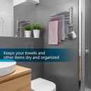 Bathroom Towel Rack JSVER Swivel 4 Arms Extended Towel Holder, SUS304 Stainless Steel Space Saving Towel Rack, Towel Racks for Bathroom, Kitchen by CozyNest Decor