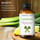 Majestic Pure Lemongrass Essential Oil with Glass Dropper - Huge 4 Fl Oz - 100% Pure and Natural Lemongrass Oil - Premium Grade Essential Oils for Diffuser, Aromatherapy, Soap and Candle Making by CozyNest Decor