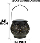 LeiDrail Hanging Solar Lanterns 2 Pack Solar Lanterns Outdoor Waterproof Garden Metal Decorative Light for Yard Patio Tree Tabletop Landscape by GreenHaven Gardens
