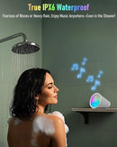 Portable Bluetooth Speaker Wireless with 9 Color Lights, 20H Playtime, Stereo Pairing, Deep Bass, IPX6 Waterproof, Bluetooth 5.3, Small Speaker for Home, Party, Outdoor, Camping, Beach, Gift by TinyTreasures Baby Boutique