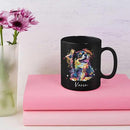 Customizable Dog Themed Ceramic Mug, 11oz & 15oz, Personalized with Name and Colorful Pet Design, Ideal for Dog Lovers by CozyNest Decor