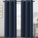 H.VERSAILTEX Blackout Curtains for Bedroom Thermal Insulated Room Darkening Living Room Curtains 84 Inch Long Grommet Privacy Protection Window Curtain Panels/Drapes for Nursery, 2 Panels, Navy Blue by CozyNest Decor