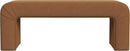 Modern Arch Channel Bedroom Bench Ottoman, 48" Entryway Bench and Shoe Rack, Soft Cushion Bench for Bedroom End of Bed, Ottoman Bench for Living Room, Bedroom, Entryway (Beach Rust Velvet) by CozyNest Decor